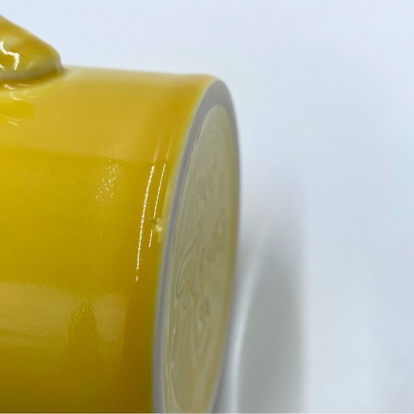 Vintage 80s HLC Fiestaware Fiesta Yellow Coffee Cup Java Mug O Ring Handle 3.5" - Picture 7 of 9